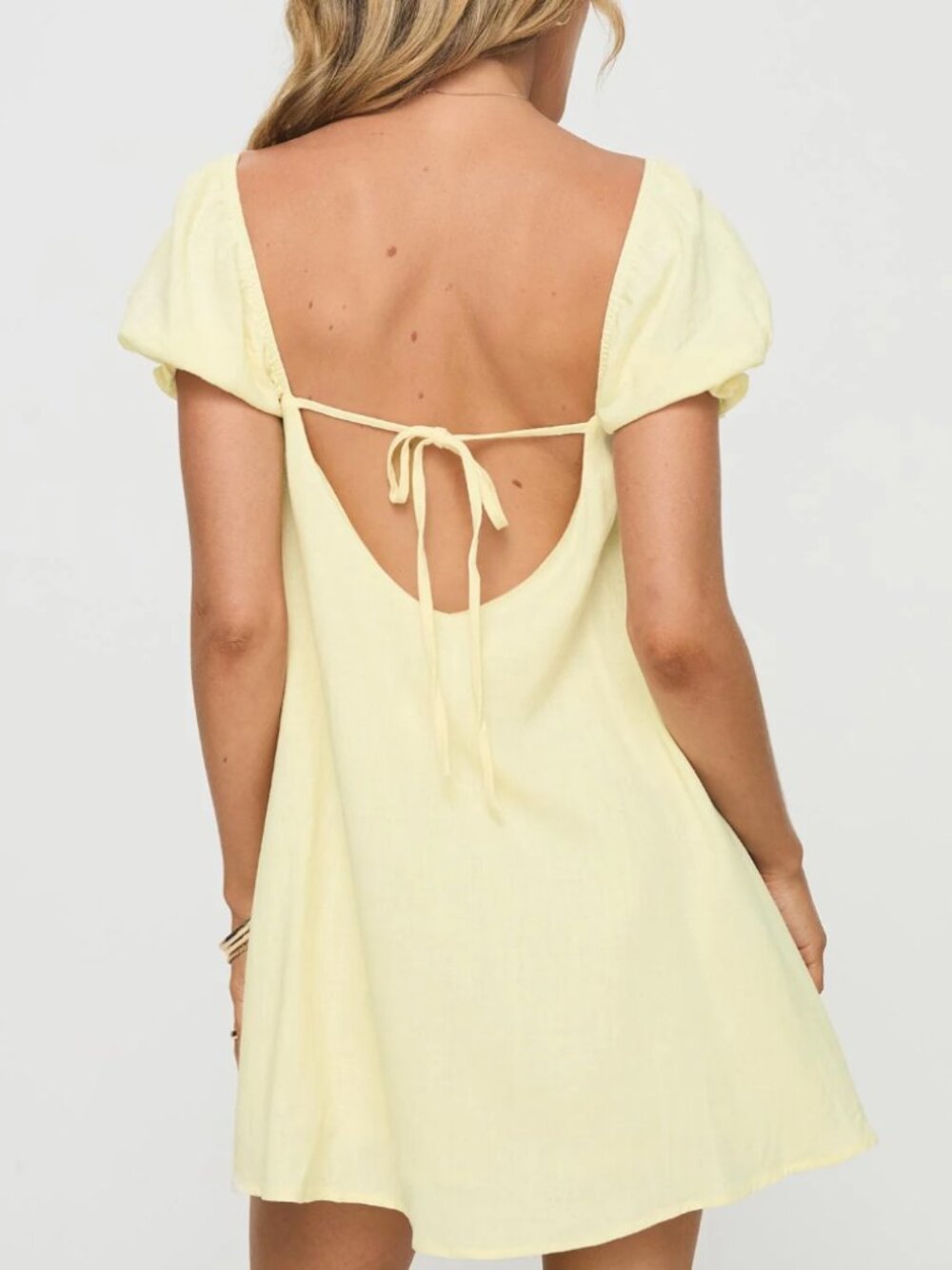 Beyond Linen Blend Mini Dress - Picture 4 of 5